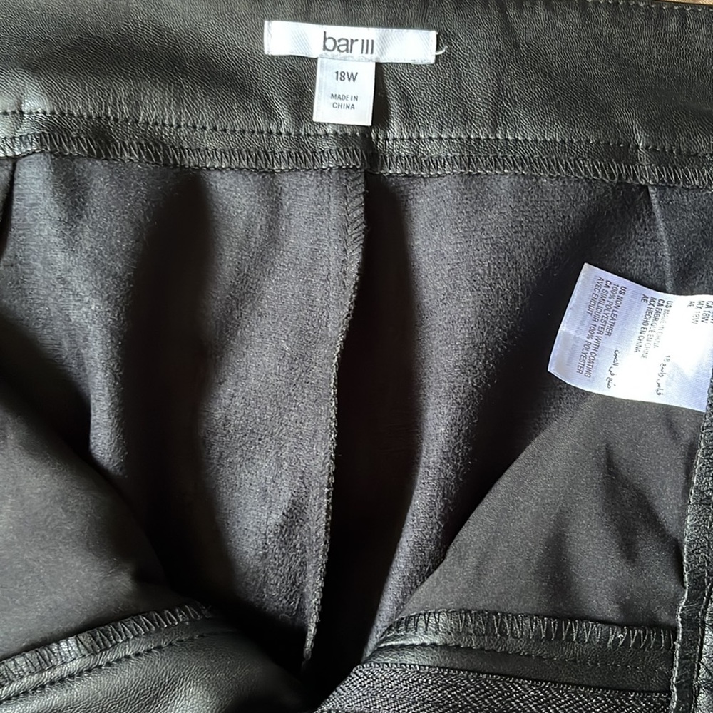 Bar III Faux Leather pants - Picture 14 of 16
